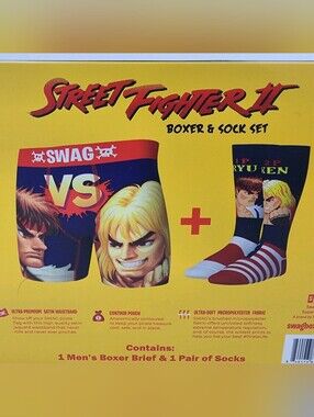Street Fighter Boxer Briefs & Socks In Gift Box